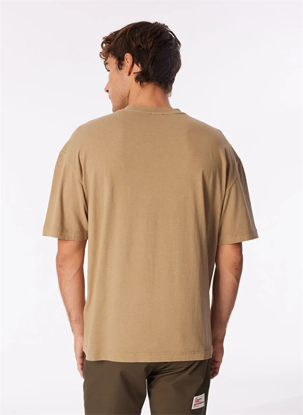 Bisiklet Yaka Tasarım Detaylı Erkek T-Shirt
