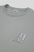 Bisiklet Yaka Yeah Baskılı Erkek T-Shirt