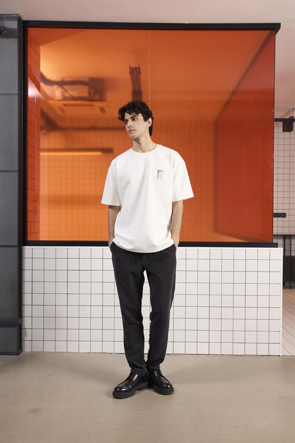 GMG Firenze-Bisiklet Yaka Yeah Baskılı Erkek T Shirt-Summer'25-2-Milagron.com