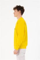 Bisiklet Yaka Zero Baskılı Erkek Sweatshirt