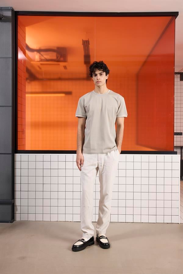 GMG Firenze-Bisiklet Yaka çizgi Detaylı Pike T Shirt-Summer'25-15-Milagron.com