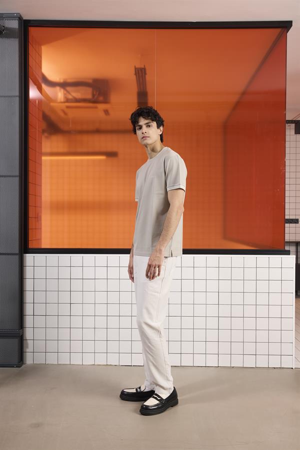 GMG Firenze-Bisiklet Yaka çizgi Detaylı Pike T Shirt-Summer'25-17-Milagron.com