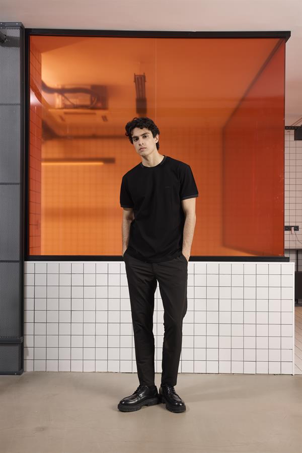 GMG Firenze-Bisiklet Yaka çizgi Detaylı Pike T Shirt-Summer'25-9-Milagron.com