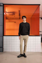 GMG Firenze-Bisiklet Yaka ön Ve Arkası Tasarım Baskılı Erkek Sweatshirt-SWEATSHIRT-1-Milagron.com