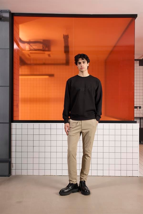 GMG Firenze-Bisiklet Yaka ön Ve Arkası Tasarım Baskılı Erkek Sweatshirt-SWEATSHIRT-1-Milagron.com