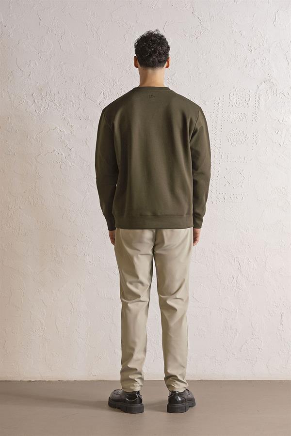 GMG Firenze-Bisiklet Yaka önü Dalga Baskılı Erkek Sweatshirt-SWEATSHIRT-3-Milagron.com