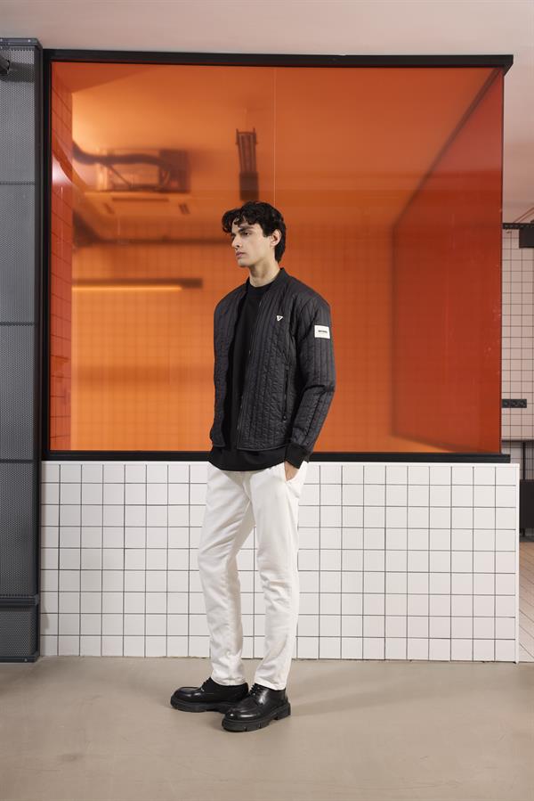 GMG Firenze-Bomber Yaka Kapitone Erkek Mont-MONT-11-Milagron.com