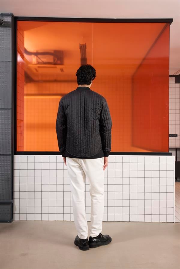GMG Firenze-Bomber Yaka Kapitone Erkek Mont-MONT-12-Milagron.com
