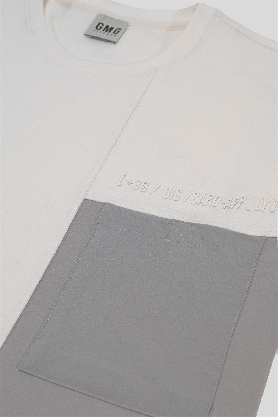 GMG Firenze-Bisiklet Yaka Cep Detaylı Oversize Erkek T-Shirt-KISA KOL-5-Milagron.com