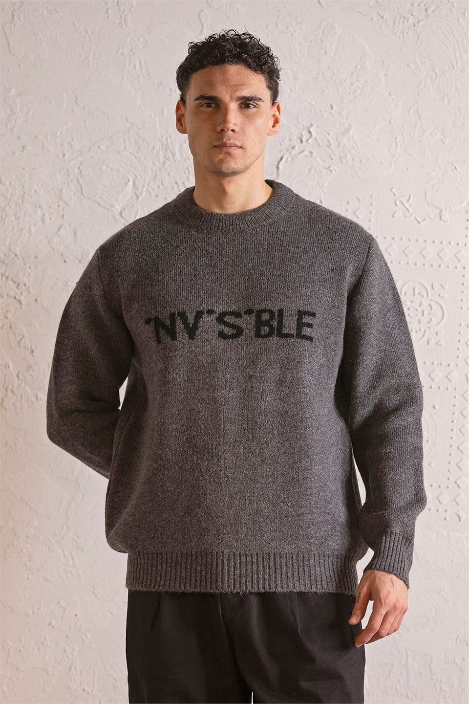 GMG Firenze-Bisiklet Yaka Invisible Tasarımlı Erkek Kazak-Kazak & Triko-4-Milagron.com