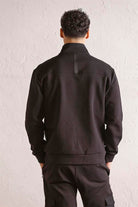 GMG Firenze-Dik Yaka Fermuar Ve çıtçıt Detaylı Erkek Sweatshirt-SWEATSHIRT-11-Milagron.com