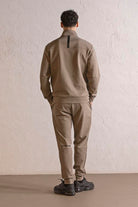 GMG Firenze-Dik Yaka Fermuar Ve çıtçıt Detaylı Erkek Sweatshirt-SWEATSHIRT-3-Milagron.com