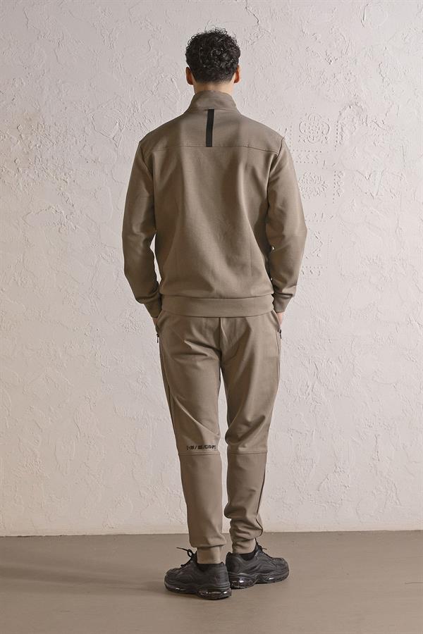 GMG Firenze-Dik Yaka Fermuar Ve çıtçıt Detaylı Erkek Sweatshirt-SWEATSHIRT-3-Milagron.com