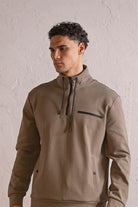 GMG Firenze-Dik Yaka Fermuar Ve çıtçıt Detaylı Erkek Sweatshirt-SWEATSHIRT-5-Milagron.com