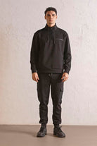GMG Firenze-Dik Yaka Fermuar Ve çıtçıt Detaylı Erkek Sweatshirt-SWEATSHIRT-7-Milagron.com