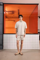 GMG Firenze-Dik Yaka Pamuklu Regular Fit Erkek T Shirt-KISA KOL-1-Milagron.com