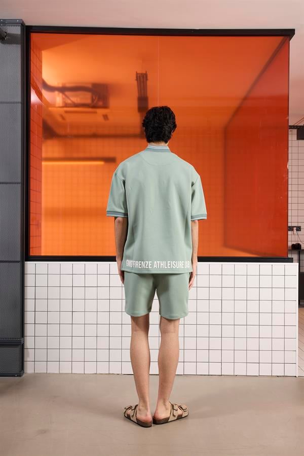 GMG Firenze-Dik Yaka Pamuklu Regular Fit Erkek T Shirt-KISA KOL-10-Milagron.com