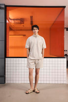 GMG Firenze-Dik Yaka Pamuklu Regular Fit Erkek T Shirt-KISA KOL-2-Milagron.com