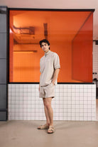 GMG Firenze-Dik Yaka Pamuklu Regular Fit Erkek T Shirt-KISA KOL-3-Milagron.com