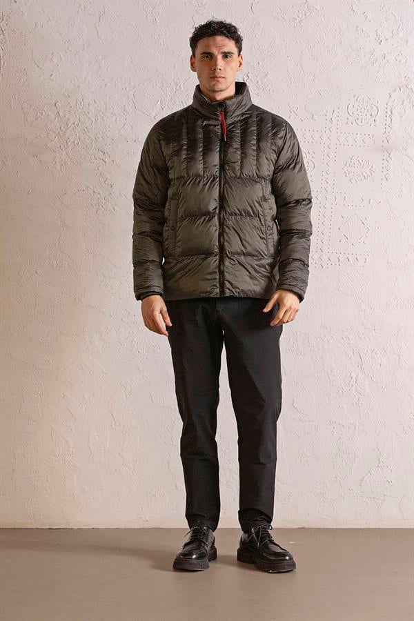 GMG Firenze-Dik Yaka çift Taraflı Basic Erkek Mont-MONT-1-Milagron.com