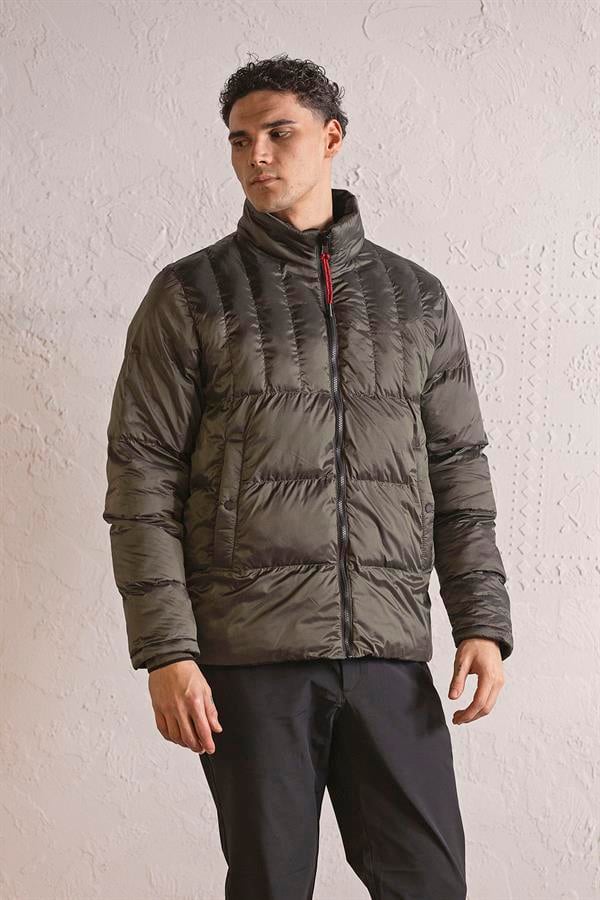GMG Firenze-Dik Yaka çift Taraflı Basic Erkek Mont-MONT-4-Milagron.com