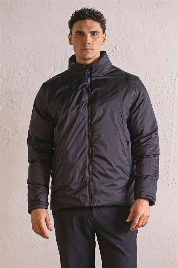 GMG Firenze-Dik Yaka çift Taraflı Basic Erkek Mont-MONT-5-Milagron.com