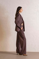 GMG Firenze-Düğme Detaylı Cepli Kadın Ceket-BLAZER CEKET-2-Milagron.com
