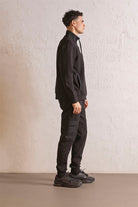 GMG Firenze-Dik Yaka Fermuar Ve Çıtçıt Detaylı Erkek Sweatshirt-Sweatshirts & Hoodies-2-Milagron.com