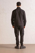 GMG Firenze-Dik Yaka Fermuar Ve Çıtçıt Detaylı Erkek Sweatshirt-Sweatshirts & Hoodies-3-Milagron.com