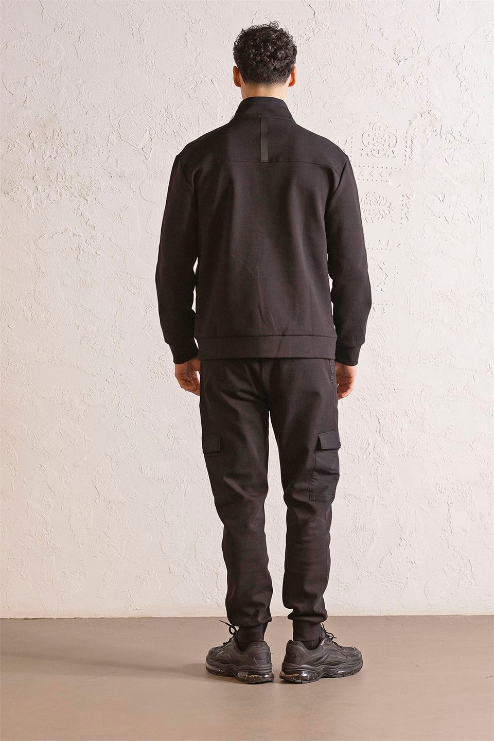 GMG Firenze-Dik Yaka Fermuar Ve Çıtçıt Detaylı Erkek Sweatshirt-Sweatshirts & Hoodies-3-Milagron.com