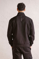 GMG Firenze-Dik Yaka Fermuar Ve Çıtçıt Detaylı Erkek Sweatshirt-Sweatshirts & Hoodies-5-Milagron.com