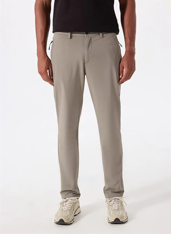 GMG Firenze-Fermuarlı Dik Cep Technic Kumaşlı Slim Fit Erkek Pantolon-PANTOLON-6-Milagron.com
