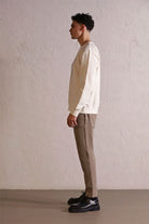 GMG Firenze-Bisiklet Yaka Geometrik Baskılı Erkek Sweatshirt-Winter'26-2-Milagron.com