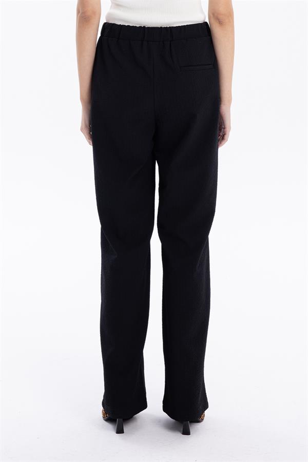 GMG Firenze-Gofre Desenli Bağcıklı Regular Kadın Dokuma Pantolon-//Özel Fi̇yatlar-11-Milagron.com