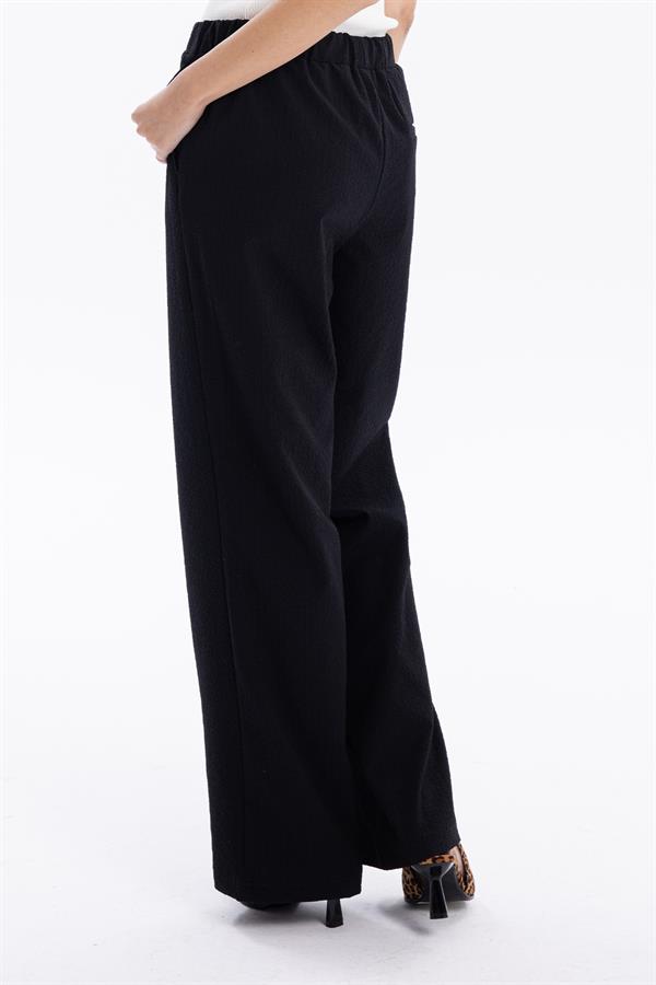 GMG Firenze-Gofre Desenli Bağcıklı Regular Kadın Dokuma Pantolon-//Özel Fi̇yatlar-12-Milagron.com