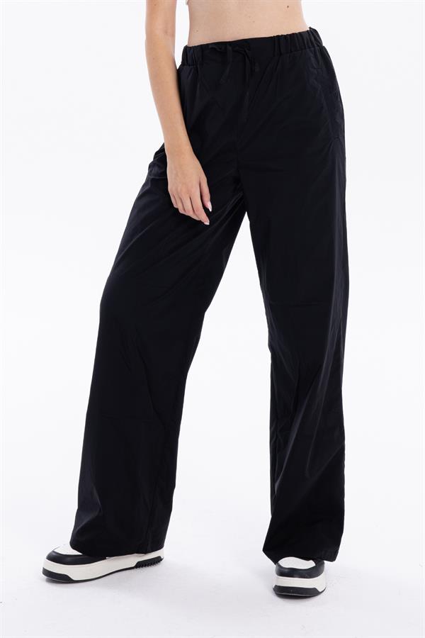 GMG Firenze-Gofre Desenli Bağcıklı Regular Kadın Dokuma Pantolon-//Özel Fi̇yatlar-16-Milagron.com