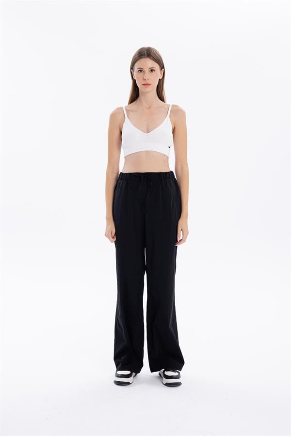 GMG Firenze-Gofre Desenli Bağcıklı Regular Kadın Dokuma Pantolon-//Özel Fi̇yatlar-20-Milagron.com