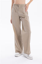 GMG Firenze-Gofre Desenli Bağcıklı Regular Kadın Dokuma Pantolon-//Özel Fi̇yatlar-5-Milagron.com