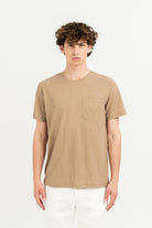 Göğüs Cepli Bisiklet Yaka Slim Fit Erkek T-Shirt