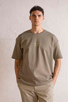 GMG Firenze-I Am Another Baskılı Oversize Erkek T Shirt-KISA KOL-4-Milagron.com