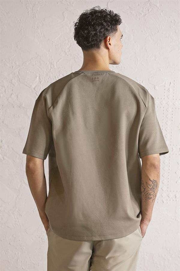 GMG Firenze-I Am Another Baskılı Oversize Erkek T Shirt-KISA KOL-5-Milagron.com