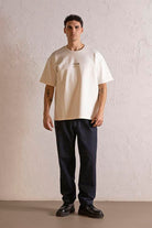 GMG Firenze-I Am Another Baskılı Oversize Erkek T Shirt-KISA KOL-6-Milagron.com