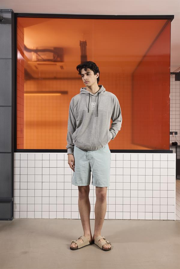 GMG Firenze-Kapüşonlu Baskı Detaylı Kadife Erkek Sweatshirt-SWEATSHIRT-1-Milagron.com
