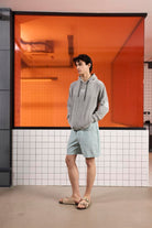 GMG Firenze-Kapüşonlu Baskı Detaylı Kadife Erkek Sweatshirt-SWEATSHIRT-2-Milagron.com