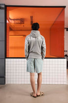 GMG Firenze-Kapüşonlu Baskı Detaylı Kadife Erkek Sweatshirt-SWEATSHIRT-4-Milagron.com