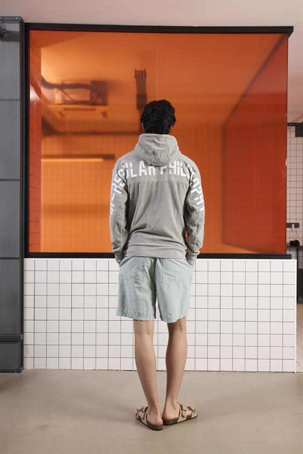 GMG Firenze-Kapüşonlu Baskı Detaylı Kadife Erkek Sweatshirt-SWEATSHIRT-4-Milagron.com