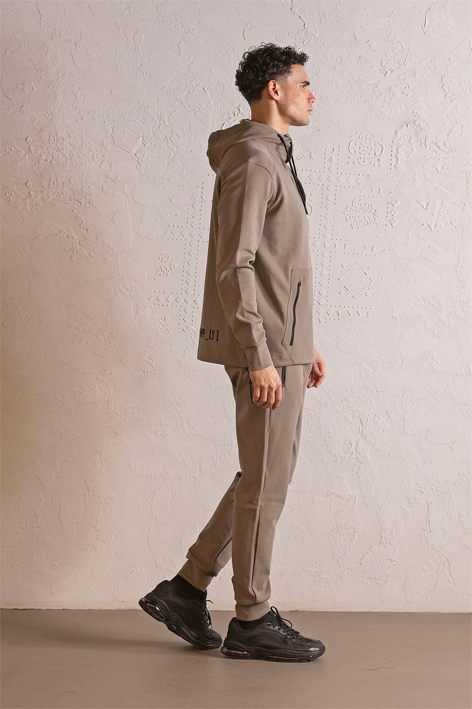 GMG Firenze-Kapüşonlu Çıtçıt Ve Fermuar Detaylı Kanguru Cepli Erkek Sweatshirt-Winter'26-2-Milagron.com