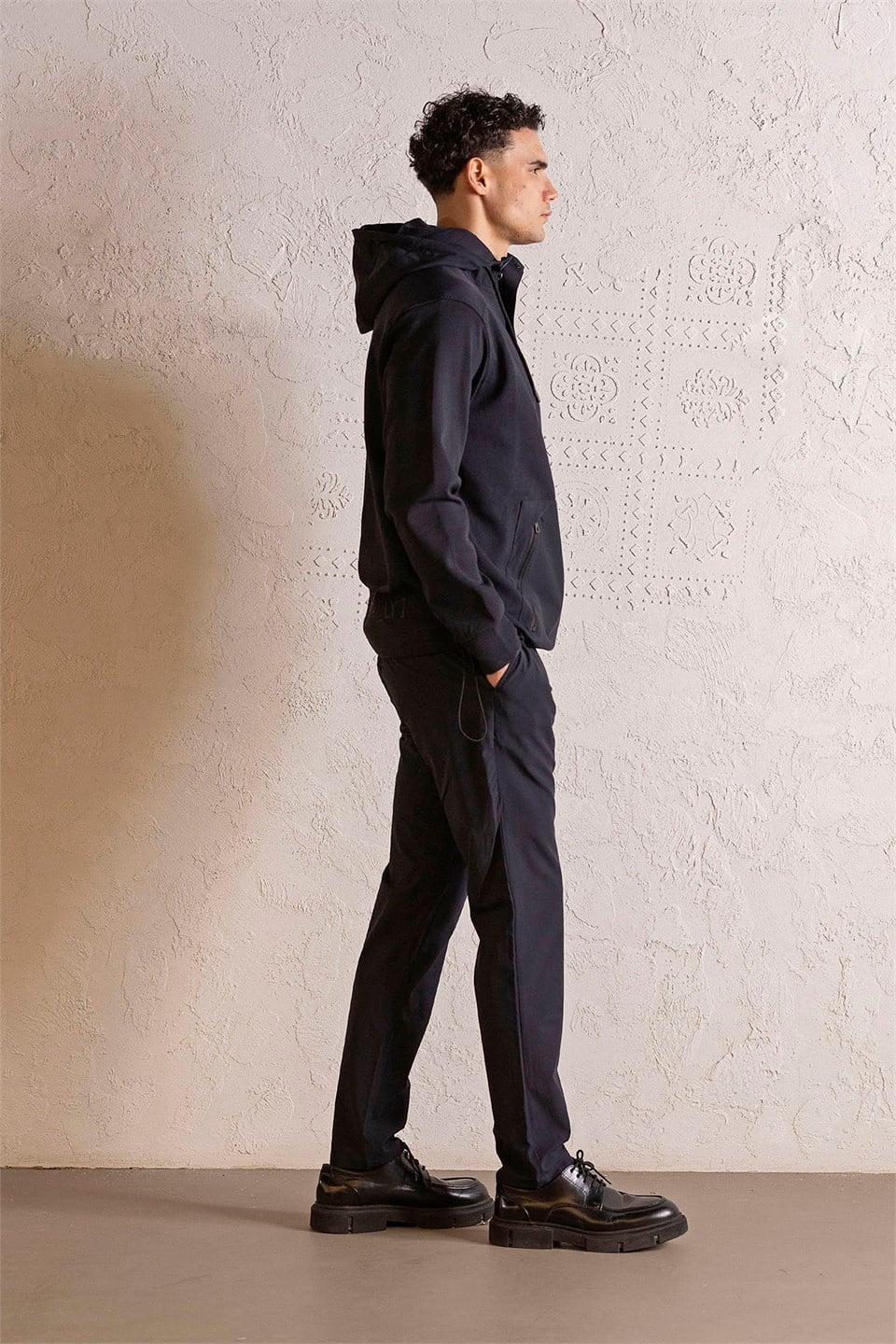 GMG Firenze-Kapüşonlu Çıtçıt Ve Fermuar Detaylı Kanguru Cepli Erkek Sweatshirt-Winter'26-2-Milagron.com