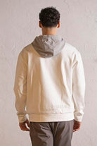 GMG Firenze-Kapüşonlu Fermuar Ve Çıtçıt Detaylı Garnili Erkek Sweatshirt-SWEATSHIRT-5-Milagron.com