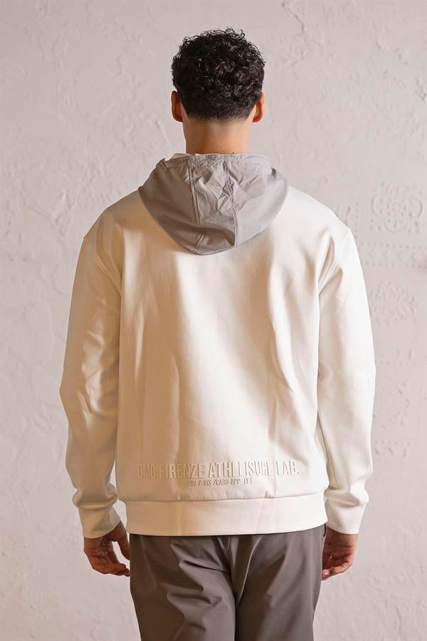 GMG Firenze-Kapüşonlu Fermuar Ve Çıtçıt Detaylı Garnili Erkek Sweatshirt-SWEATSHIRT-5-Milagron.com